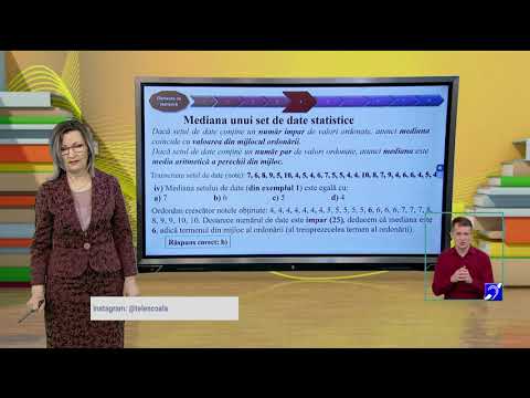 TeleŞcoala: Matematică clasa a VIII-a – Elemente de statistică (@TVR2)