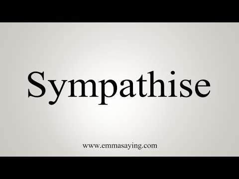 How To Say Sympathise Video