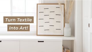 DIY Mudcloth Wall Art | How to Frame Textiles