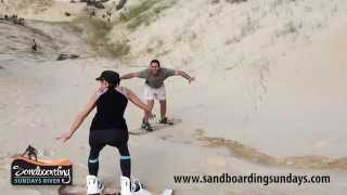 preview picture of video 'Sandboarding @ Sunday's River - Slow mo Justin & Sarah'