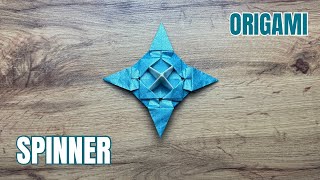 Origami Spinner Paper Blade Blizzard Tutorial | How to Make Spinner From Paper Origami Step By Step