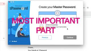 Set up A New 1Password Account on Mac