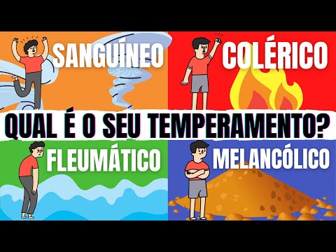 ➡️OS QUATRO TIPOS DE TEMPERAMENTOS - Temperamento colérico, melancólico, sanguíneo e fleumático