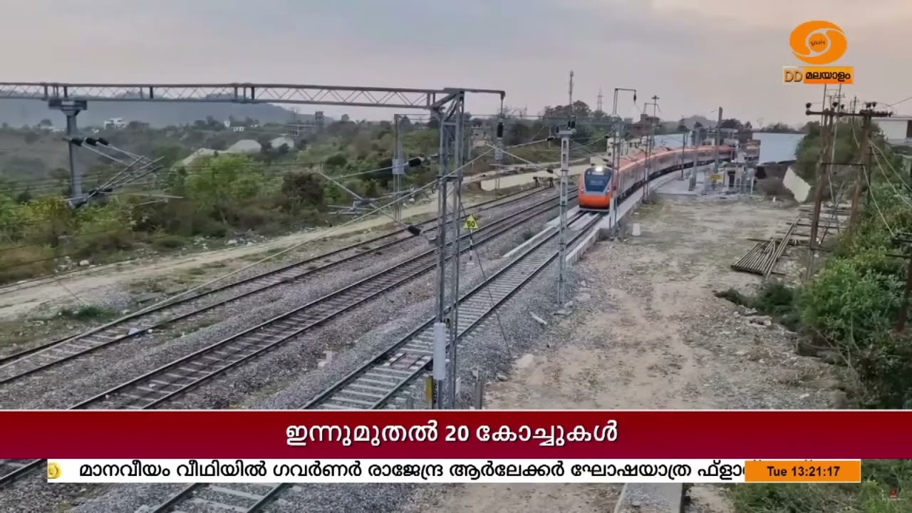 മംഗളൂരു - തിരുവനന്തപുരം വന്ദേഭാരത് എക്സ്പ്രസിന് 20 ക?
