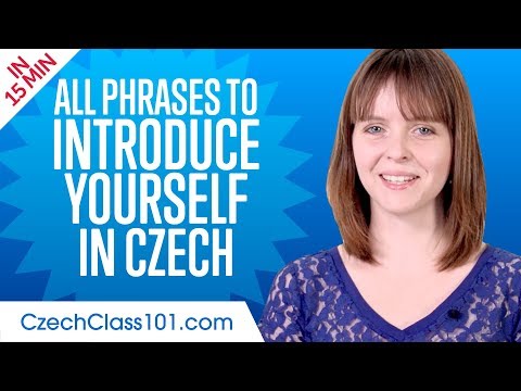 ALL Phrases to Introduce Yourself like a Native Czech Speaker