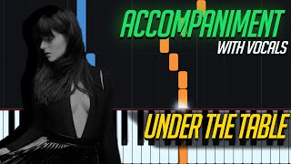 BANKS - Under The Table Piano Tutorial ACCOMPANIMENT | with VOCALS | Sheet