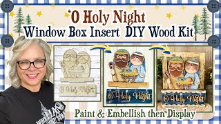 💙✨ O Holy Night ~ (Holy Family) Window Bow Insert DIY Wood Kit || Rust-Covered Cottage by Christina