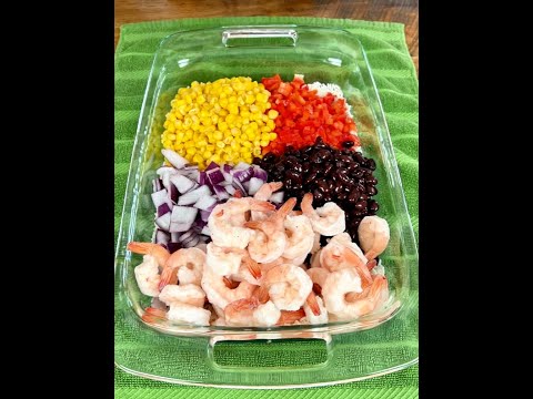 One-Pan Shrimp & Rice Bake | Easy Healthy Dinner Recipe