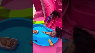 Download lagu Woohoo! Barbie’s house has a slide that goes straight into swimming pool🛝🏊‍♀️ #barbie #barbiedoll mp3
