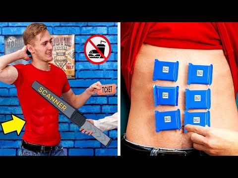 YUMMY! 18 VERRÜCKTE SNACK-SCHMUGGEL IDEEN || SO SNACKST DU HEIMLICH IM KINO UND IM UNTERRICHT