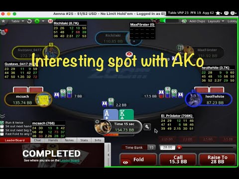 NL 200/500 ZOOM POKER - Interesting Spot With AKo