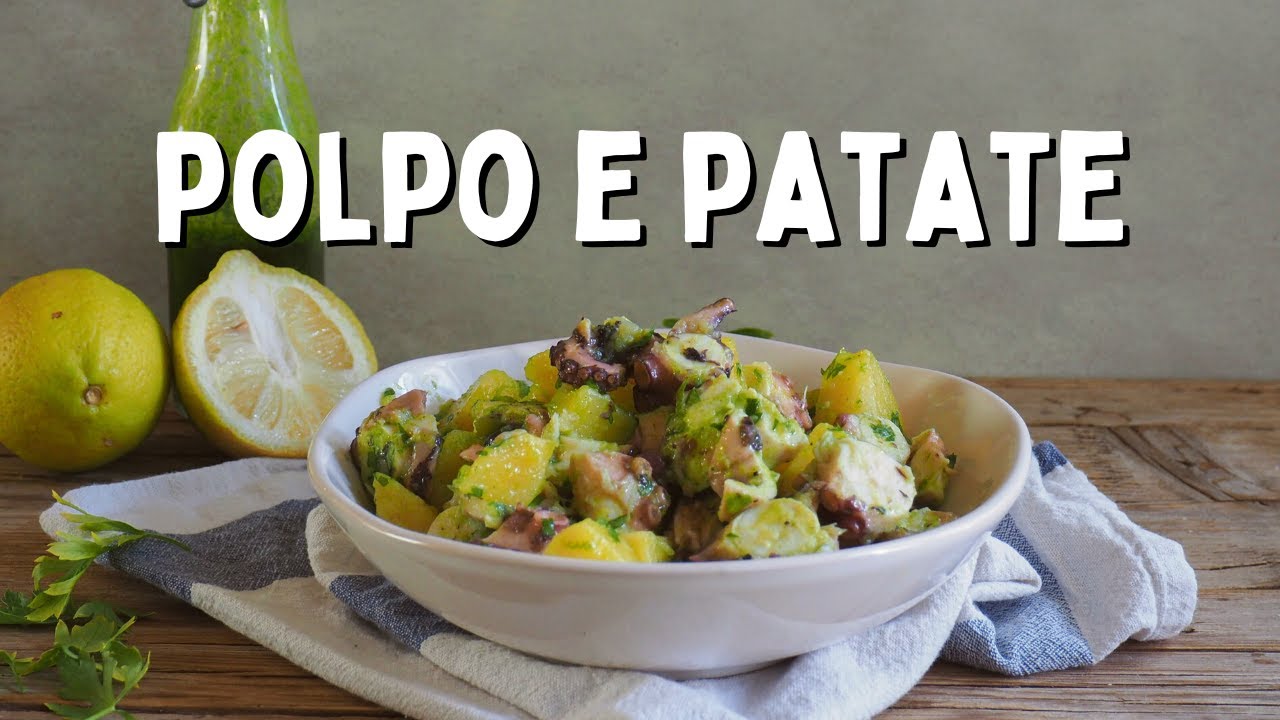 Insalata di POLPO morbido e PATATE saporita, veloce da fare