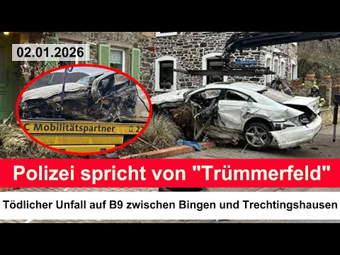 Fatal accident on B9 between Bingen and Trechtingshausen