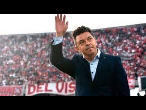 Marcelo Gallardo's emotion after his announcement, going out to say goodbye to the fans
