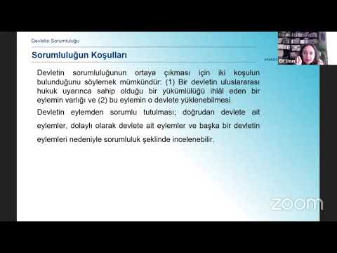 HUK222U - ULUSLARARASI HUKUK II (UNİTE 6)