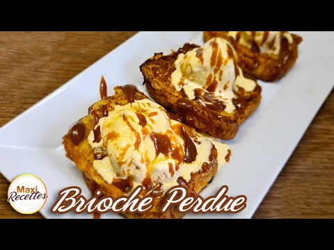 Brioche Perdue à la Glace Vanille Recette Facile et Rapide