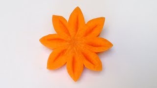 Simple Art Of Christmas Carrot Flower Part 2 - Beginners 54 By Mutita Art In Fruit Vegetable Carving Simple Art Of Christmas Carrot Flower Part 2 - Beginners 54 By Mutita Art In Fruit Vegetable Carving