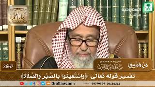[3667] تفسير قوله تعالى: ﴿وَاسْتَعِينُوا بِالصَّبْرِ وَالصَّلَاةِ﴾ - صالح الفوزان