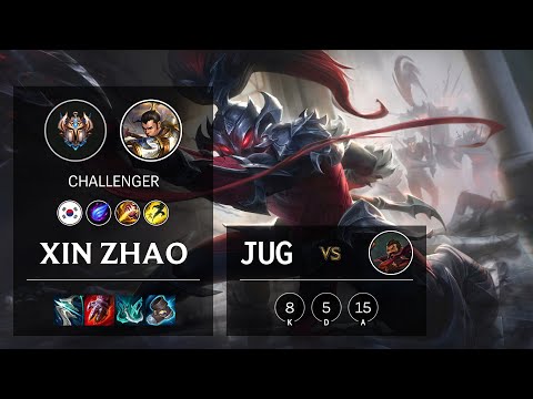 Xin Zhao Jungle vs Graves - KR Challenger Patch 11.4