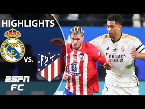 🚨 DERBY CLASSIC! 🚨 Real Madrid vs. Atletico Madrid | Spanish Supercopa Highlights | ESPN FC