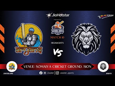 MATCH 10 HIGHLIGHTS | AVM ARYANS vs JNS SUPREMOS   INTERNATIONAL SCHOOL DAD'S 8 0