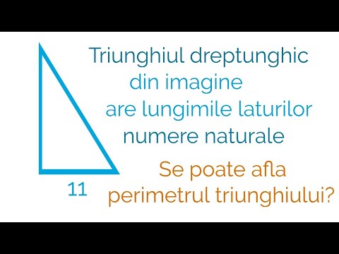 Rezolvarea triunghiului dreptunghic, o problema mai interesanta