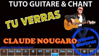Tuto Guitare chant Tu verras Claude Nougaro