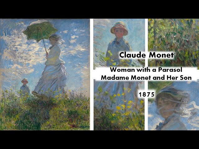 Vídeo relacionado con Close Up Póster Claude Monet - Woman with a Parasol [Madame Monet and Her Son 1875] (61cm x 91,5cm)