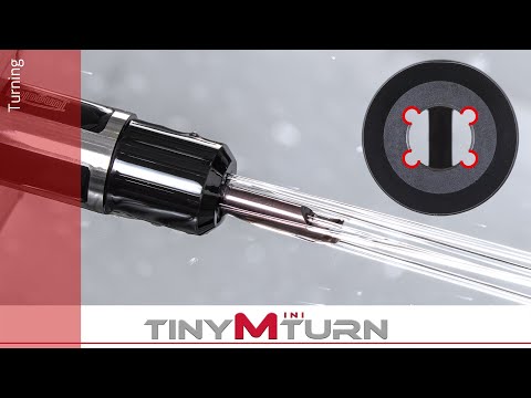 New sleeve with 4 coolant holes offers high chip evacuation! / TinyMiniTurn