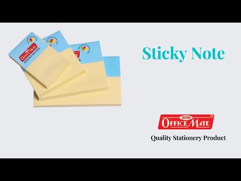 Plastic Cover Glue Bound Sticky Notes, Sticky Notes Pad, Sticky