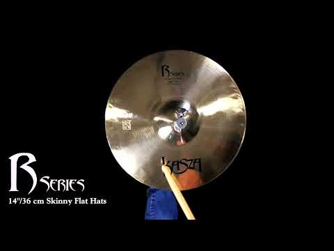 Kasza Cymbals R14HHQ 14" Skinny Flat Hi Hat Cymbal Pair (also known as "Skinny Fat Hats")