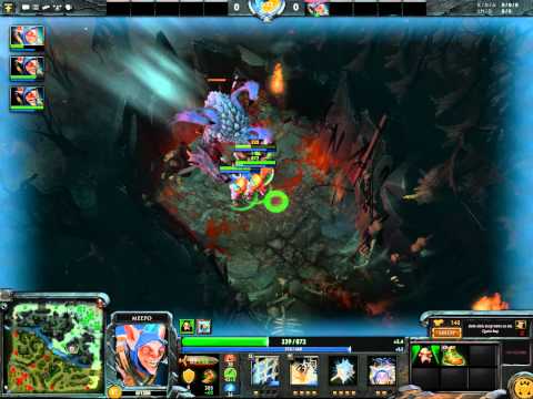 Meepo soloing roshan at lvl 11