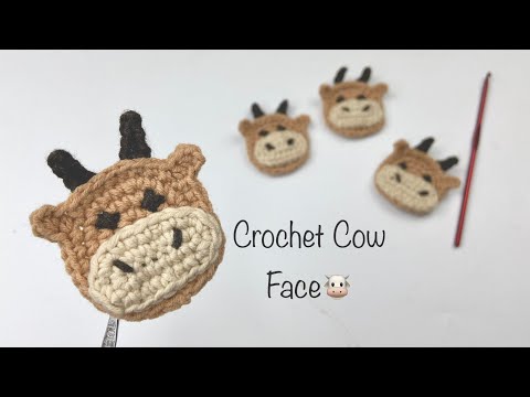 Easy Crochet Cow Tutorial | Crochet Calf Face DIY