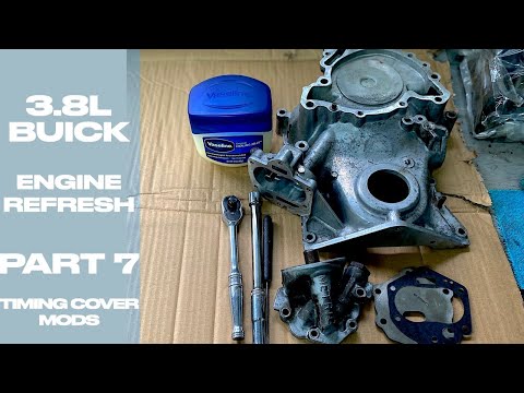Buick Grand National: Engine Freshen Up Part 7: Timing cover mods, oil pump set up, oil pan install