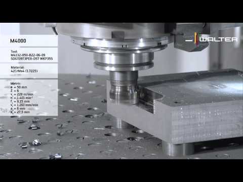 Walter Tools M4000–one insert for Face-,shoulder- chamfer milling