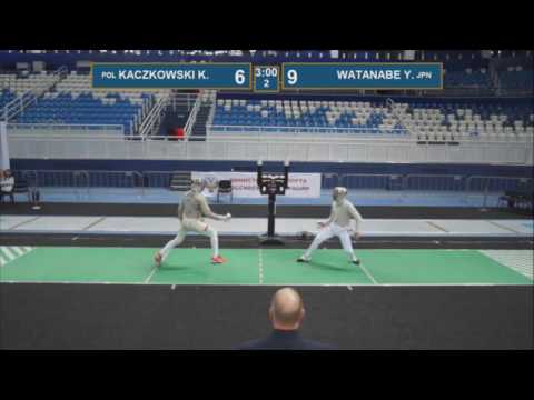 T16  WATANABE Y. - KACZKOWSKI K. Black sea cup / men's individual (Green piste)