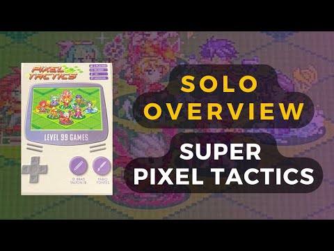 (Gamefound Preview) Solo Super Pixel Tactics Board Game Overview | DaniCha