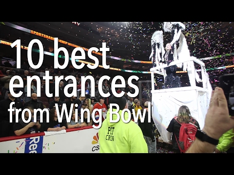 Best Wing Bowl 25 entourage processions