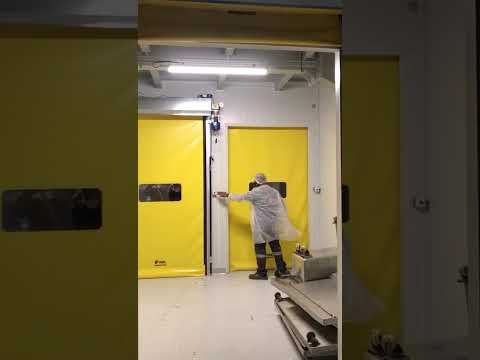 self repairing zipper high-speed door solution for logistics