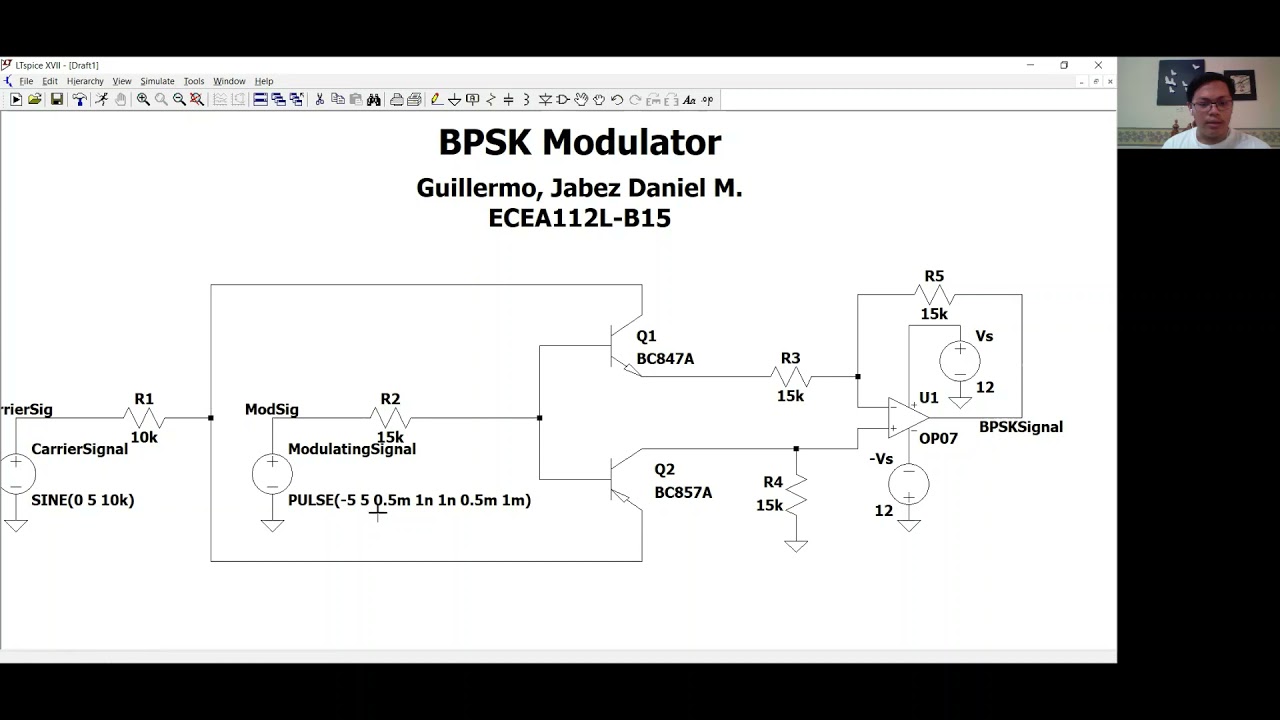 Binary Phase-Shift Keying (BPSK) Modulator