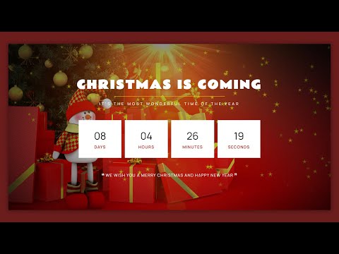 Christmas Countdown Using Html Css Vanilla Javascript