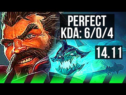 GRAVES vs HECARIM (JGL) | 6/0/4, 500+ games, Dominating | NA Master | 14.11