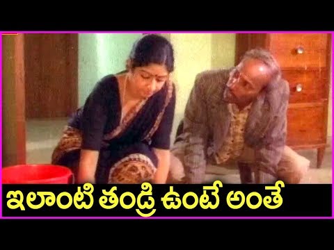 Sridevi Father Irritating Her For Money - Aakali Rajyam Movie Scene | Kamal Hassan