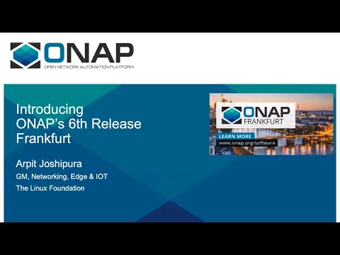 Intro to ONAP Frankfurt