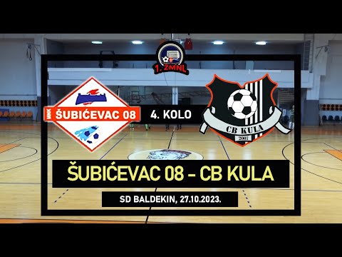 1. ŽMNL: ŠUBIĆEVAC 08 - CB KULA 1:8, 27.10.2023.