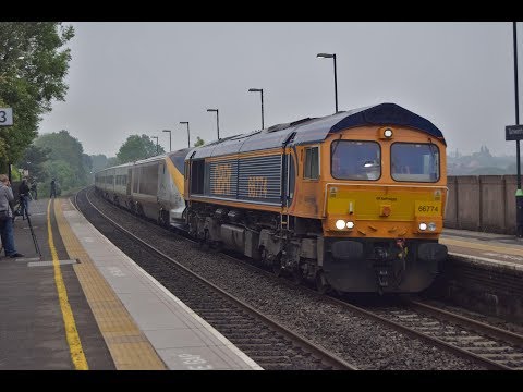 GBRF Class 66 | Eurostar Scrap Move | Tamworth [HD1080p] | 26/5/18