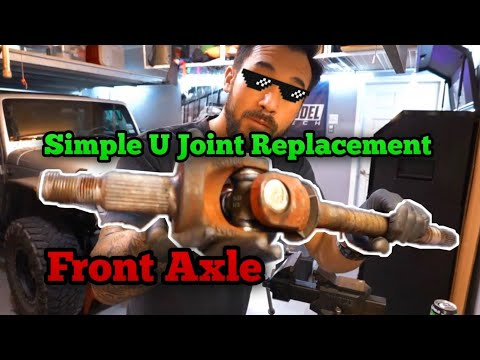 How to Replace an Axle U Joint / Jeep Wrangler JK