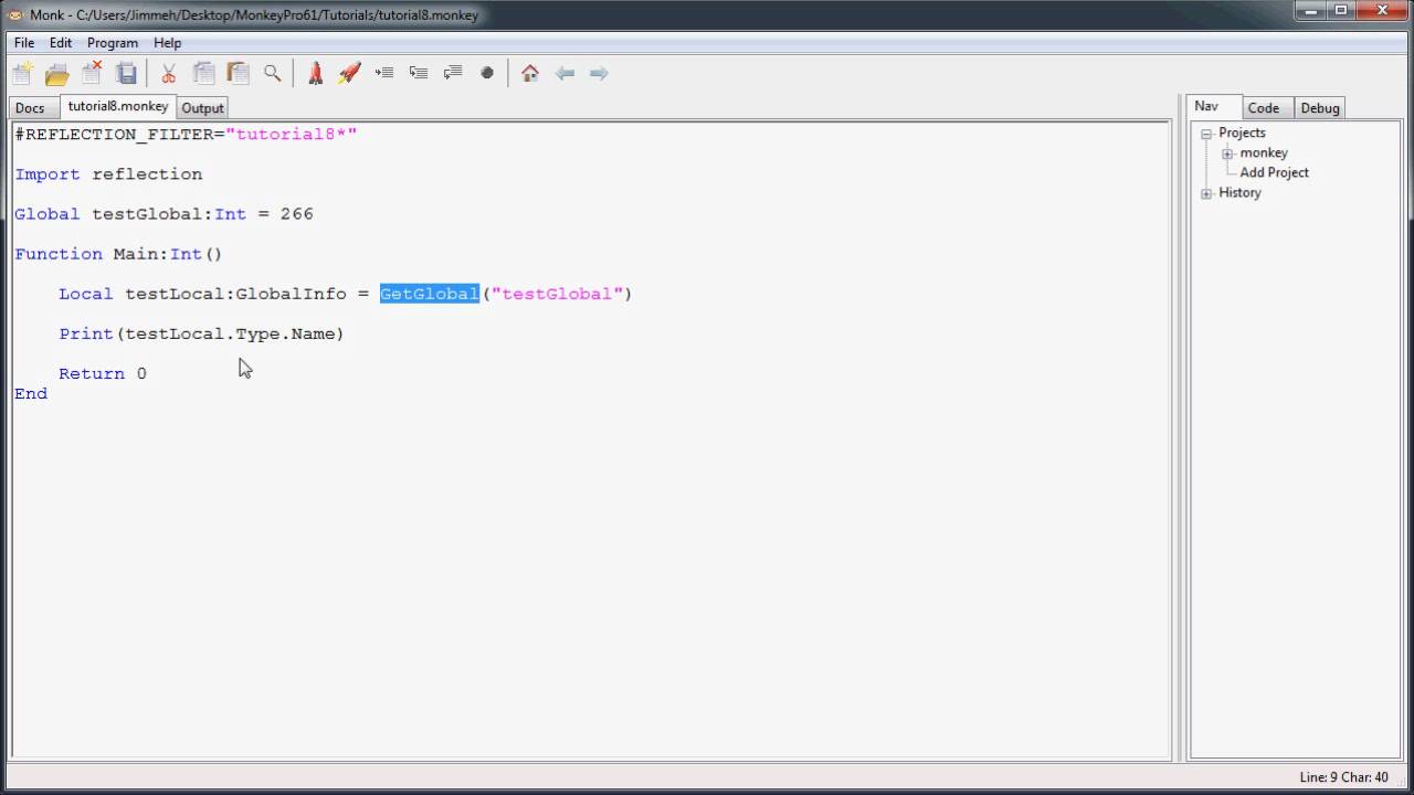 Advanced Programming in Monkey - 08 Reflection - Globals and Functions