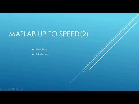 03 Vectors And Matrices Matlab