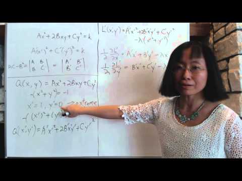 Advanced Calculus 6 9 Quadratic Forms Lagrange method